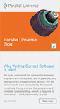 Mobile Screenshot of blog.paralleluniverse.co