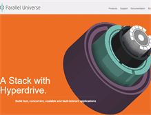 Tablet Screenshot of paralleluniverse.co